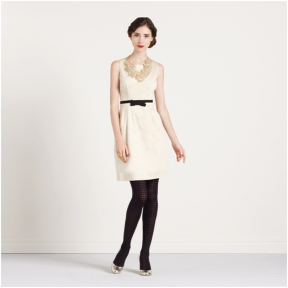 Kate Spade Cream Lola Fit and Flare Dress Size 10